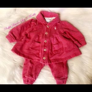 Ralph Lauren Pink Infant Set. Size 3 Month